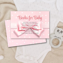 Baby Mädchen mit rosa Schleife und Punkten Bücher 