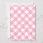 Baby-Mädchen - moderne GRILLEN Duschen-Einladung Einladung (Rückseite)