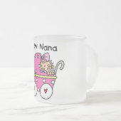 Baby-Mädchen-neue Nana-T - Shirts und -geschenke Mattglastasse (VorderseiteRechts)
