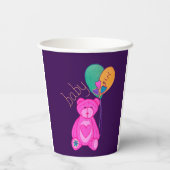 Baby Mädchen Pappbecher (Rückseite)