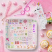 Baby Mädchen Pappteller (Party)