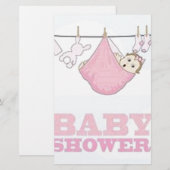 BABY-MÄDCHEN-PARTY-EINZELTEIL-DEKOR BRIEFPAPIER (Vorne/Hinten)