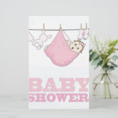 BABY-MÄDCHEN-PARTY-EINZELTEIL-DEKOR BRIEFPAPIER (Stehend Vorderseite)