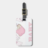 BABY-MÄDCHEN-PARTY-EINZELTEIL-DEKOR GEPÄCKANHÄNGER (Vorderseite vertikal)