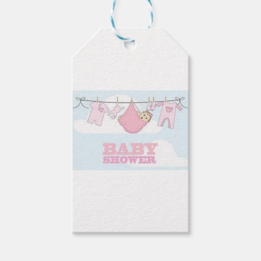 BABY-MÄDCHEN-PARTY-EINZELTEIL-DEKOR GESCHENKANHÄNGER (Vorderseite)