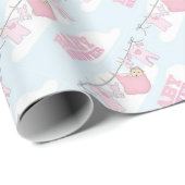 BABY-MÄDCHEN-PARTY-EINZELTEIL-DEKOR GESCHENKPAPIER (Rolleneckpunkt)