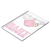 BABY-MÄDCHEN-PARTY-EINZELTEIL-DEKOR NOTIZBLOCK (Linke Seite)