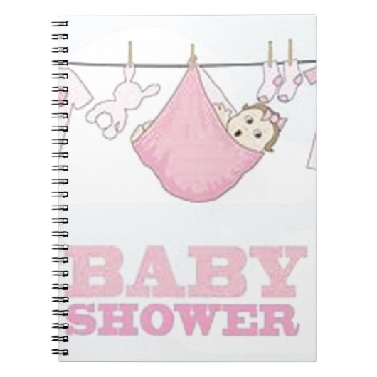 BABY-MÄDCHEN-PARTY-EINZELTEIL-DEKOR NOTIZBLOCK (Vorderseite)