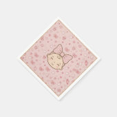 Baby-Mädchen-Partyservietten Serviette (Ecke)