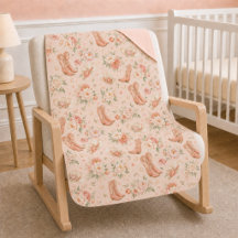 Baby Mädchen Pfirsich Western Coquette Shabby Chic