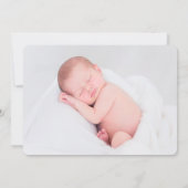 Baby Mädchen! Rose Gold/PINK Ankündigung (Rückseite)