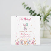 Baby-Mädchen Save The Date (Stehend Vorderseite)