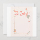 Baby-Mädchen Save The Date (Rückseite)