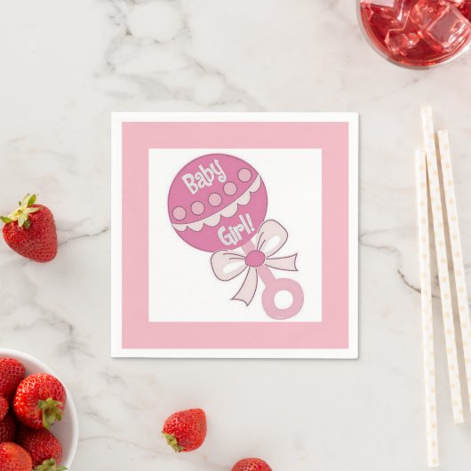 Baby Mädchen Serviette (Beispiel)