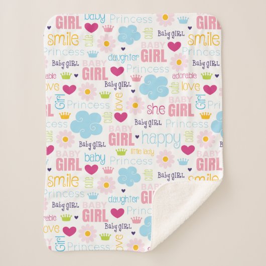 Baby Mädchen Sherpadecke (Vorderseite)