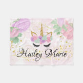 Baby-Mädchenniedlicher kundenspezifischer Fleecedecke (Vorderseite (Horizontal))