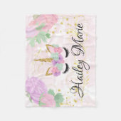 Baby-Mädchenniedlicher kundenspezifischer Fleecedecke (Vorderseite)