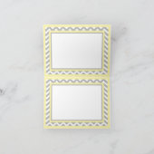 Baby-Mädchentutu-Zickzack Druck danken Ihnen zu Dankeskarte (Innenseite)