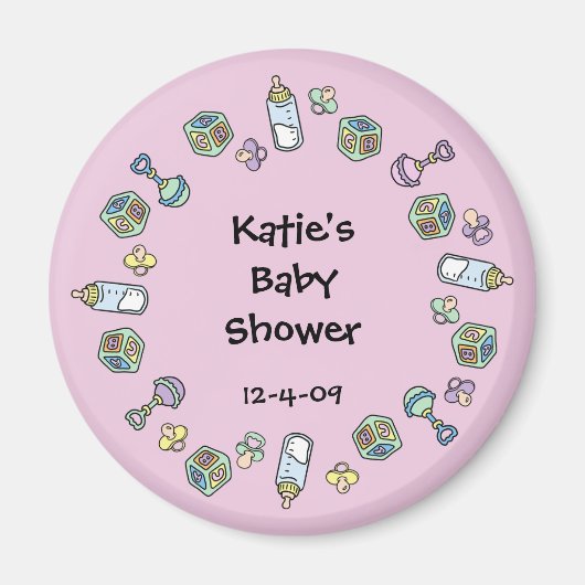 Baby Magnet - Flaschen, Schnuller, Blocks & Flasch (Vorne)