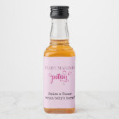 Baby Making Potion Baby Dusche Gefallen Pink Mini Alkoholflaschenetikett (Vorderseite)