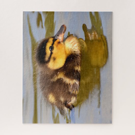 Baby Mallard Duck schwimmen Puzzle (Vertikal)