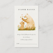 Baby Mama Bear Neutal Babydusche Windelwindeln Begleitkarte (Vorderseite)