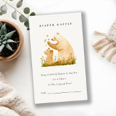 Baby Mama Bear Neutal Babydusche Windelwindeln Begleitkarte