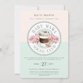 Baby Mama Social Club - Aquamarine Babydusche Einladung