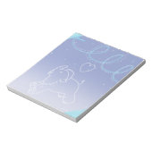 Baby Mammoth gähnend Notizblock (Rotiert)