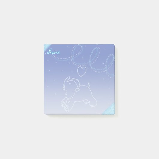 Baby Mammoth Post-it Klebezettel (Vorderseite)