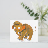Baby Mammoth Postkarte (Stehend Vorderseite)