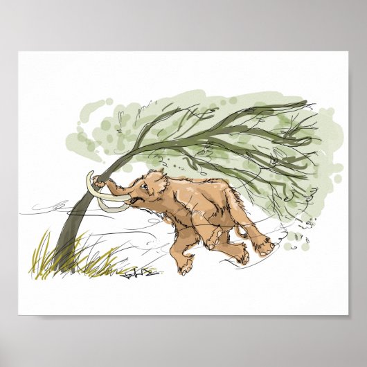 Baby Mammoth Print Poster (Vorne)