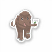 Baby Mammoth Tasse Aufkleber (Vorderseite)