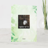 Baby Mandrake Blank Card Feiertagskarte (Rückseite)