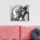 Baby Mangabey Monkey Leinwanddruck (Insitu (Wohnzimmer))