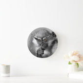 Baby Mangabey Monkey Runde Wanduhr (Zuhause)