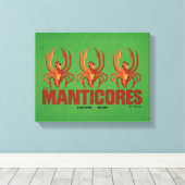 Baby Manticores Vintag Graphic Leinwanddruck (Insitu (Holzboden))