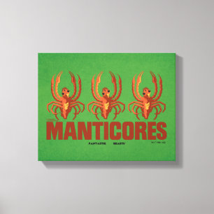 Baby Manticores Vintag Graphic Leinwanddruck