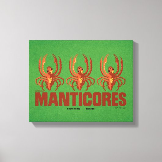 Baby Manticores Vintag Graphic Leinwanddruck (Vorderseite)