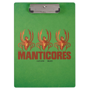 Baby Manticores Vintage Grafik Klemmbrett