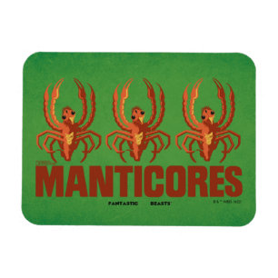 Baby Manticores Vintage-Grafik Magnet