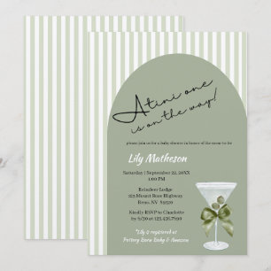 Baby Martini 'tini-one' Babyparty Einladung