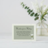 Baby Martini 'tini-one' Books for Baby Begleitkarte (Stehend Vorderseite)