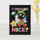 Baby Marvin the Martian | Hi Humans Karte (Gelbe Blume)