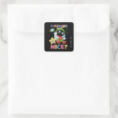 Baby MARVIN THE MARTIAN™| Hi Humans Quadratischer Aufkleber (Tasche)