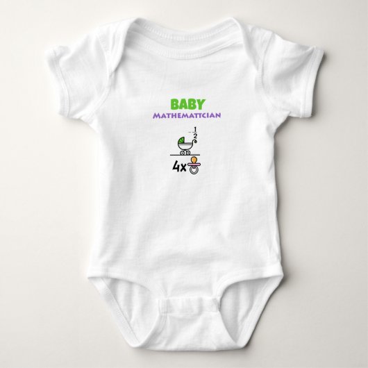 Baby Mathematician Strampler (Vorderseite)
