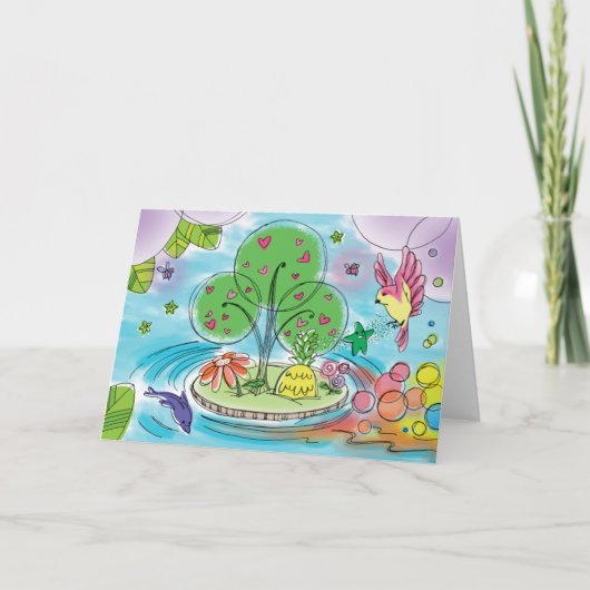 ‘baby max’ Magical Place Greeting Card Karte (Vorderseite)