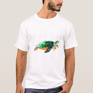 Baby-Meerschildkröte bewegt sich auf das Meer zu T-Shirt