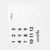 Baby-Meilenstein-Decke Fleecedecke (Vorderseite)