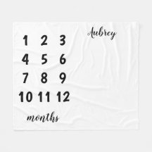 Baby-Meilenstein-Decke